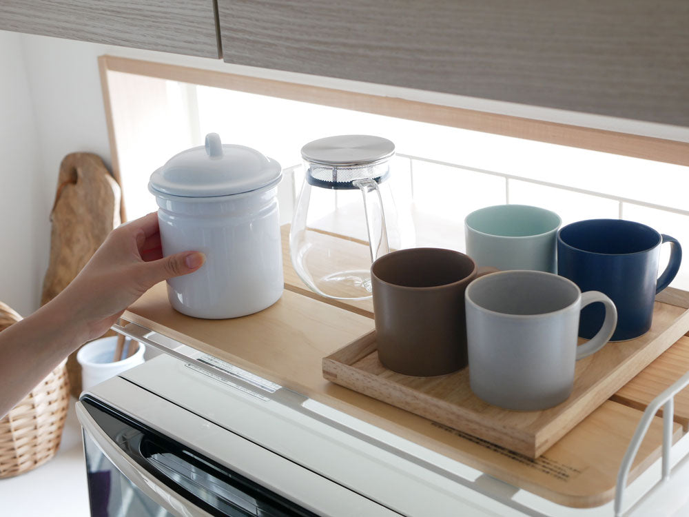 BY CAGE マイクロウェーブラックのキッチン棚