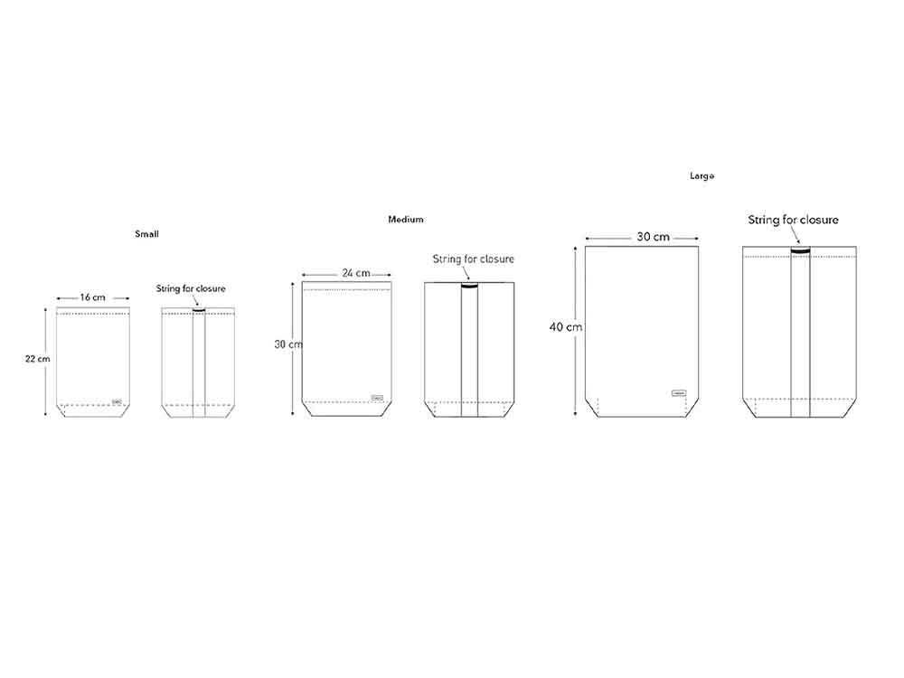 THE ORGANIC COMPANYの白いオールパーパスバッグセット