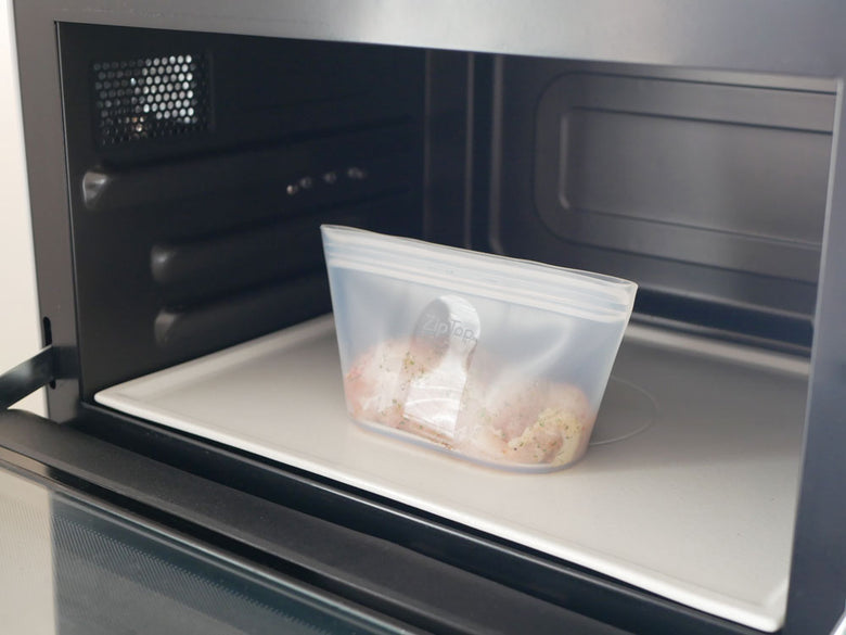 Zip Topブランドのプラチナシリコーン製ジップトップディッシュ、S・M・Lの3サイズセット