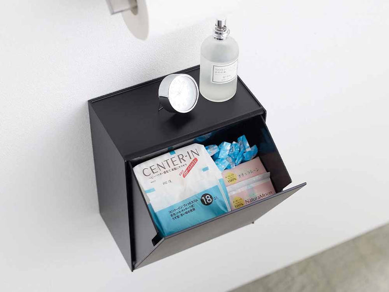 YAMAZAKIタワーのウォールトイレポットと収納ケース