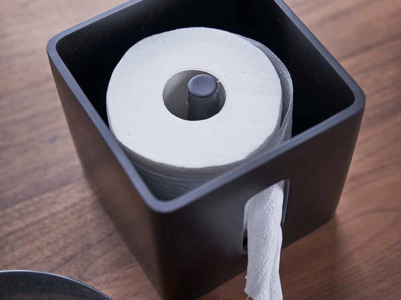 YAMAZAKI/RINのティッシュ＆トイレットペーパーケース