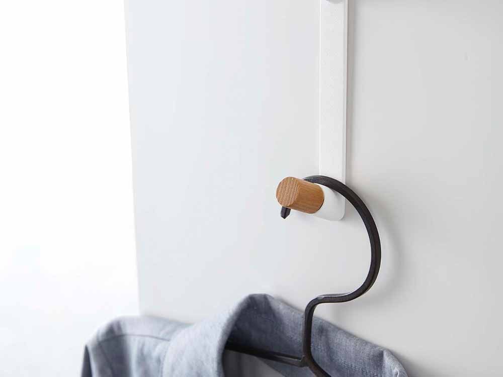 タワー製スチールドアハンガー 複数フック付き