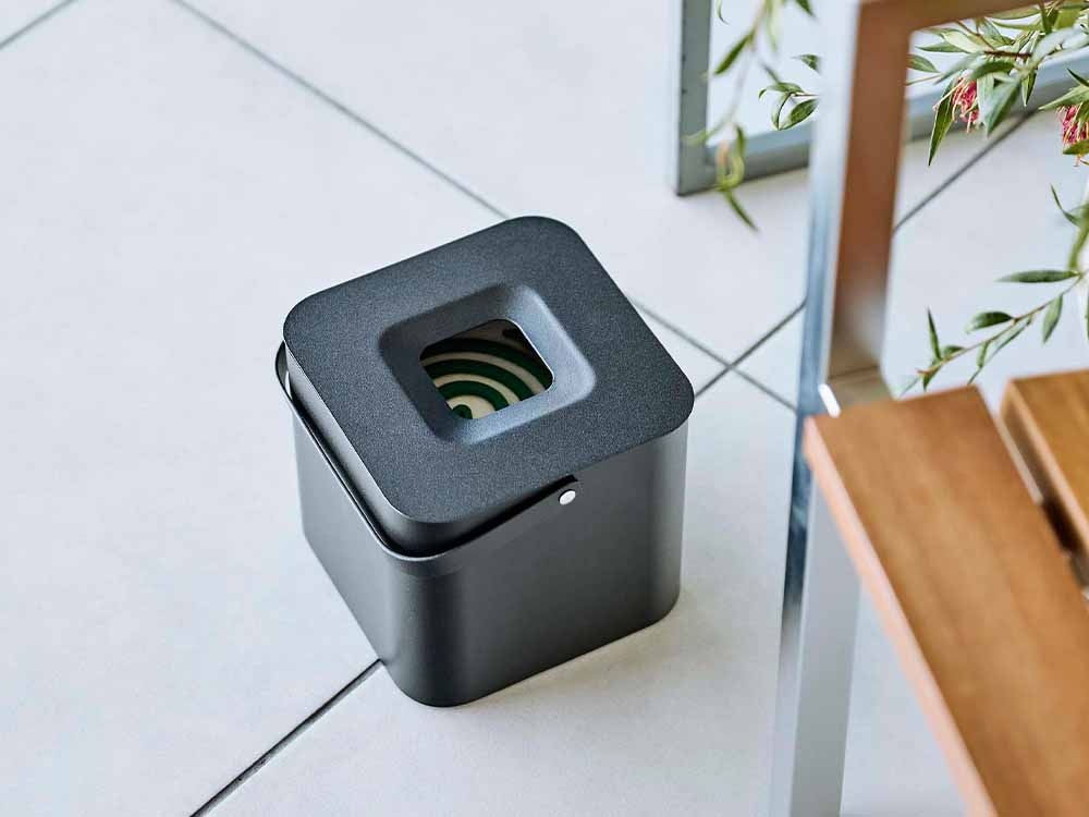 Yamazakiタワーのスチール蚊取り線香収納ポット