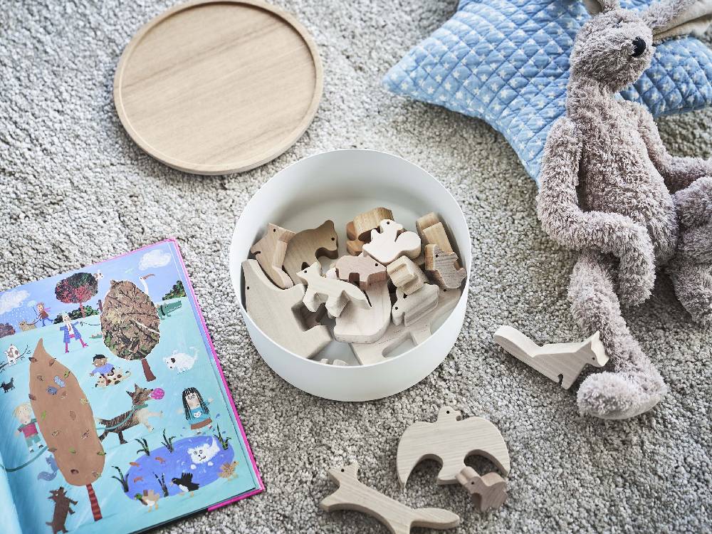 【RIN/リン】蓋付きラウンド収納ケースの画像