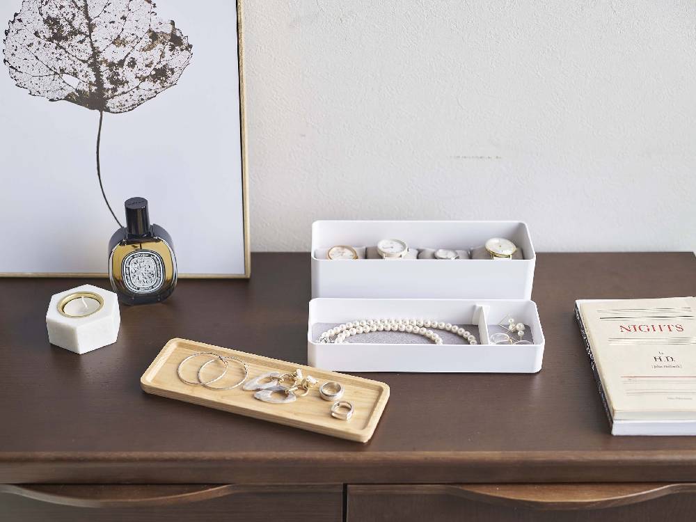 オフィス用品の銀色引き出しボックス