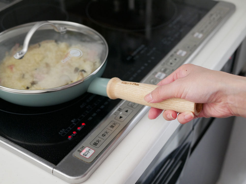 GREENPANグリーンパン メイフラワー28cmフライパンとステンレスガラス蓋