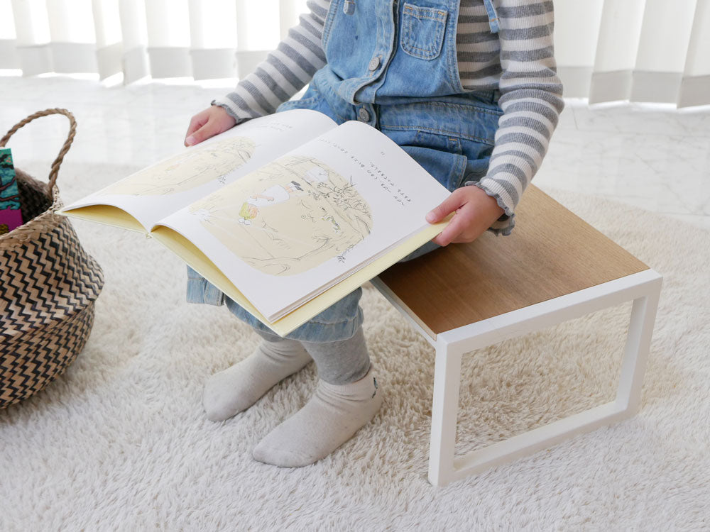 タワーブランドのスチールと天然木を使用した踏み台