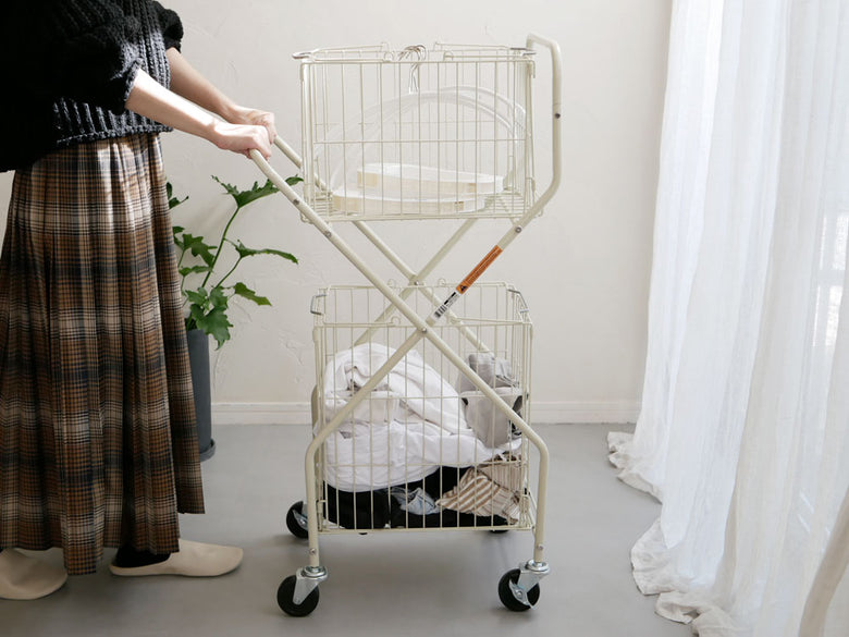 DULTON製スチールランドリートローリー