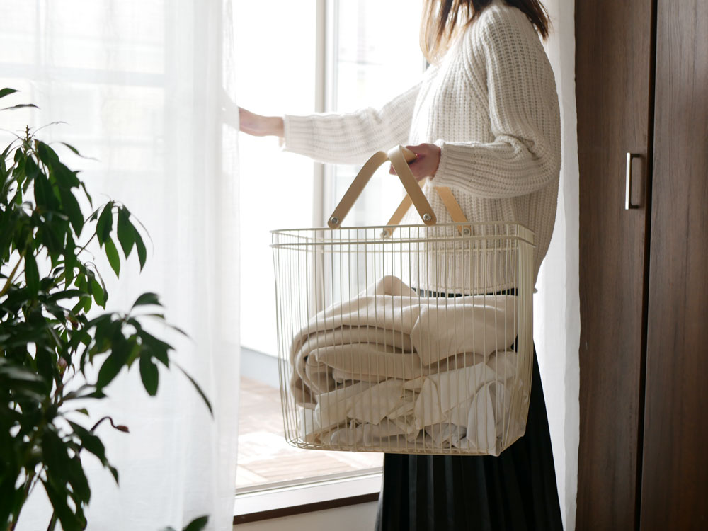 天然木製の二段キャリーワゴンL