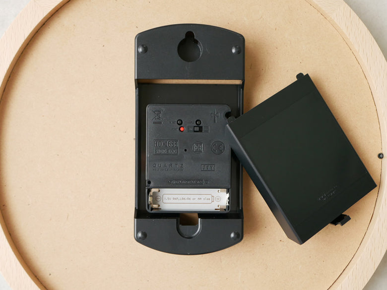 レムノスキャンパーニュ天然木電波時計