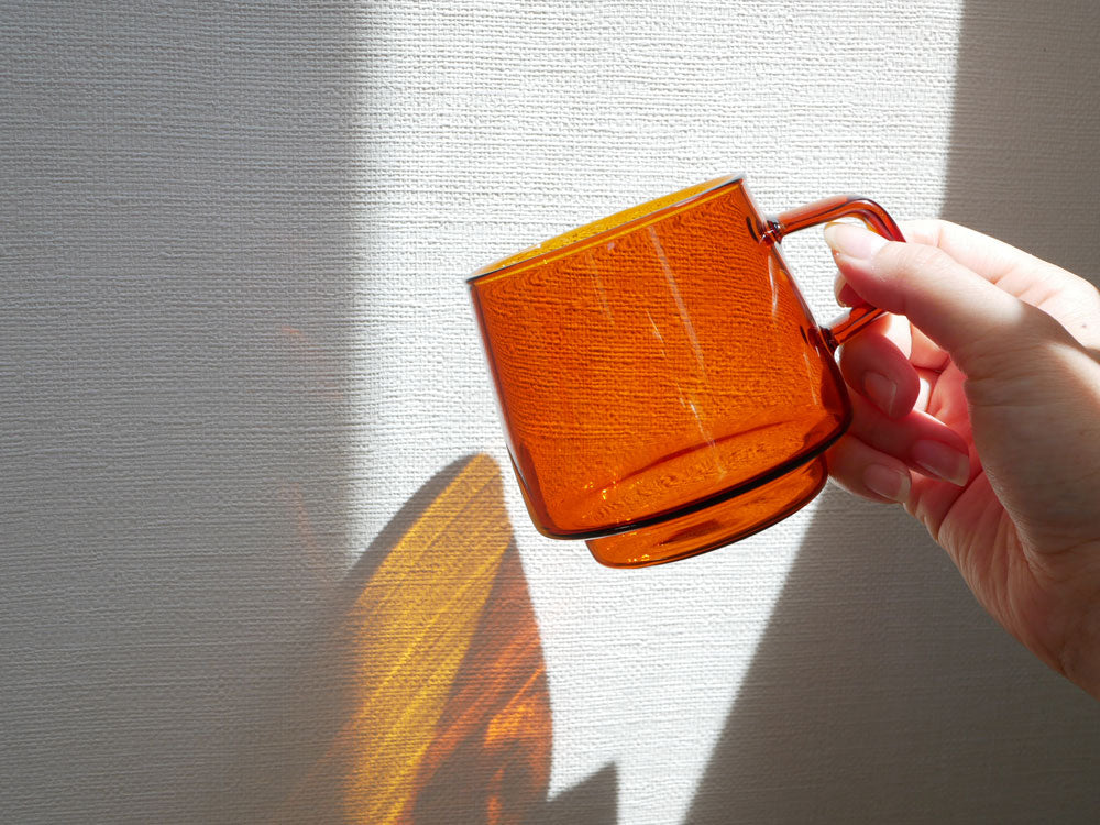 キントーのセピア色耐熱ガラスマグカップ270ml