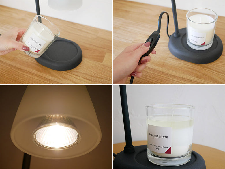 カメヤマキャンドルのコンテポキャンドルウォーマーランプ