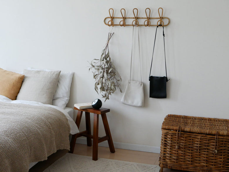 Creerのユグラウォールハンガー3連、壁掛けラタン製