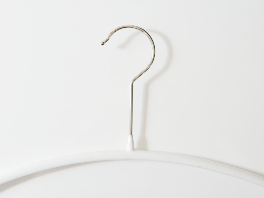 白いMAWA衣類ハンガー