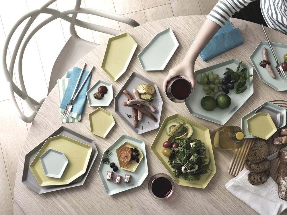 ideacoシマモリバンブーメラミン製プレート