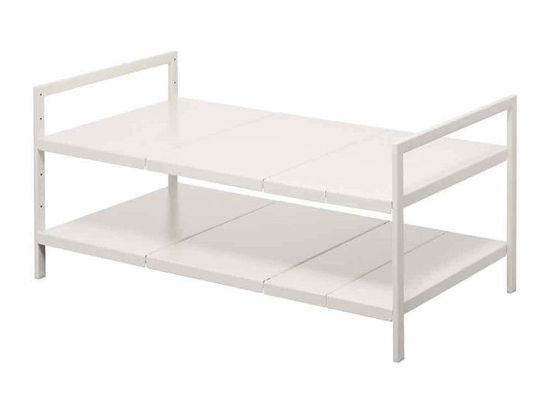 YAMAZAKI/towerのスチール製2段伸縮シンク下ラック