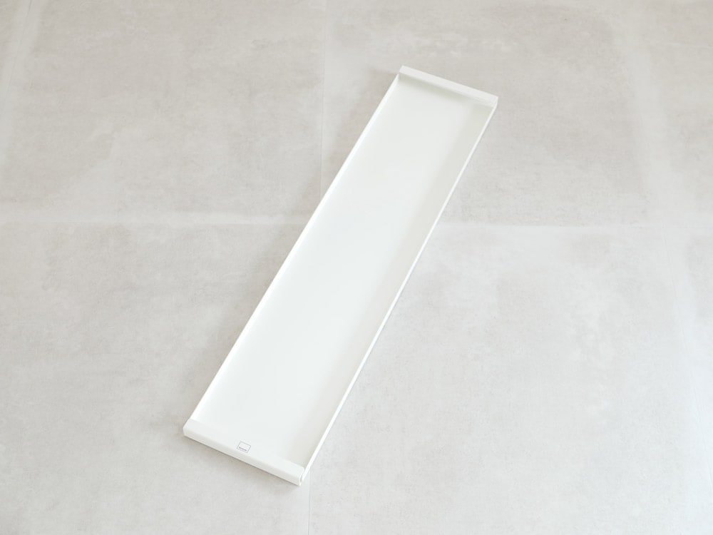 洗濯機上に置く銀色プラスチック製防水ラック