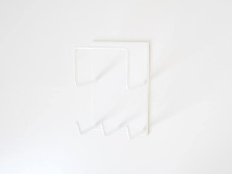 白いマグネットバスルームクリーニングツールホルダー