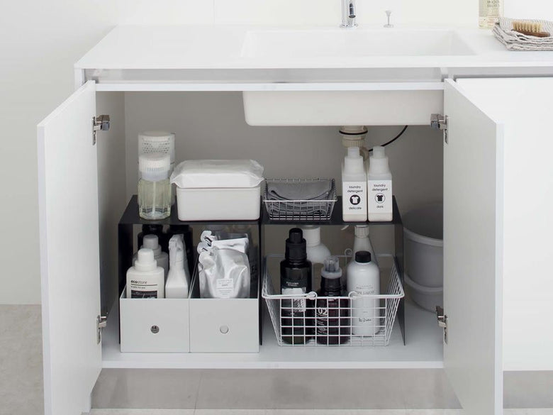 YAMAZAKI tower 収納ボックス上ラック2個組の写真