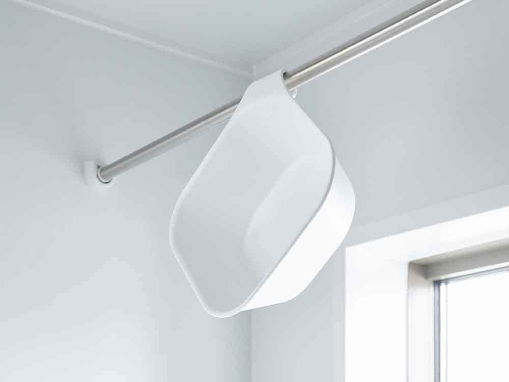 浴室用マグネット付き引っ掛け湯おけ