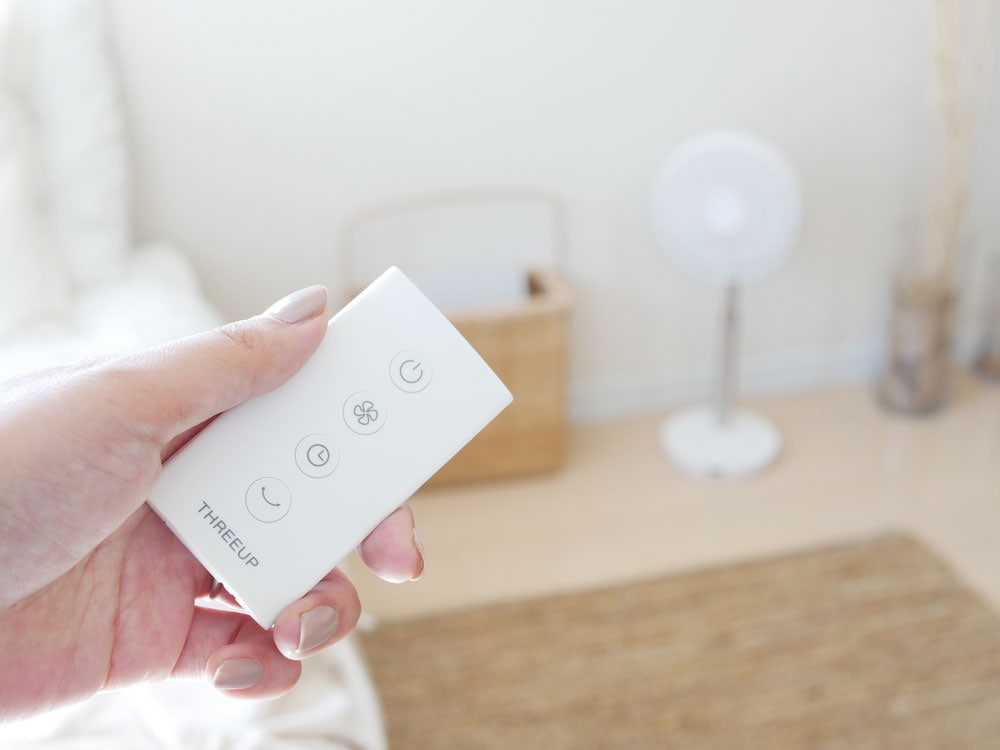 スマートデザインのTHREEUP充電式ファン