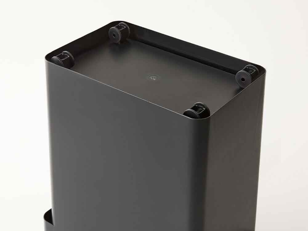 タワー密閉米びつ シルバー色 計量カップ付