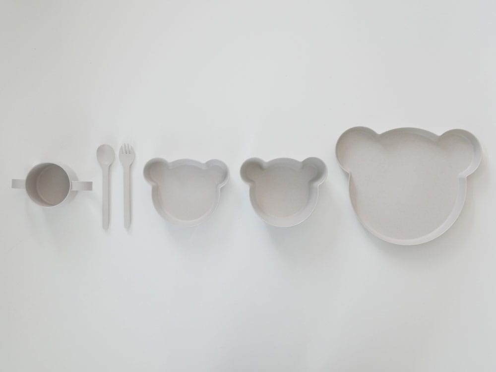 タックのビオキッズディッシュベア熊型ボウル