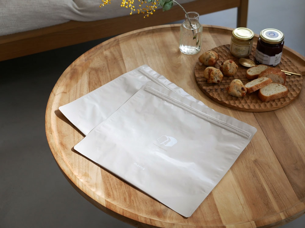 MARNAマーナ パン冷凍保存袋 2枚入り