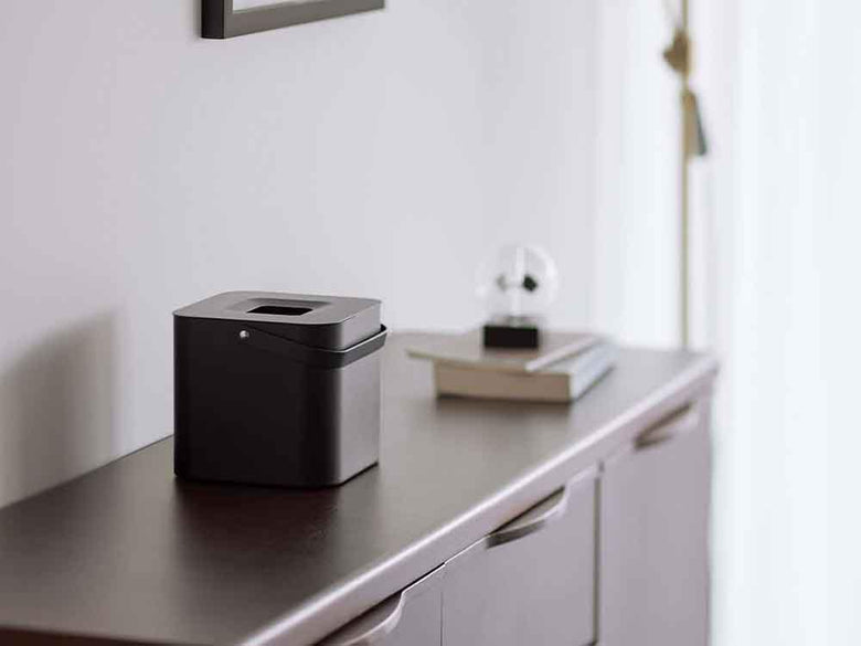 ヤマザキタワーのスチール製蚊取り線香収納ポット