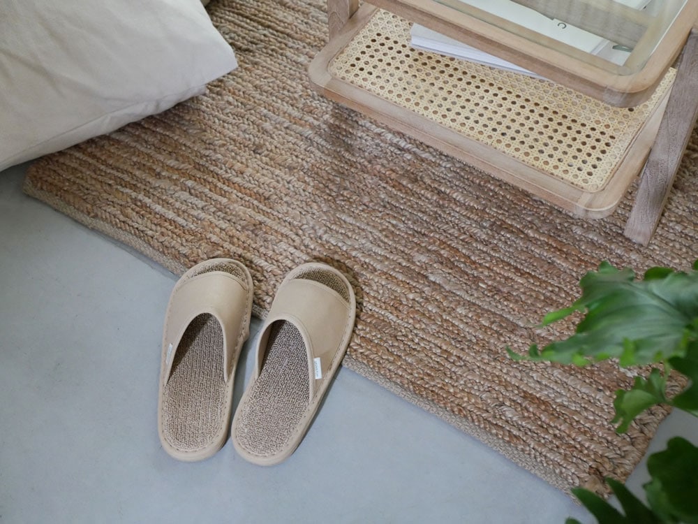 自然素材のささ和紙スリッパ