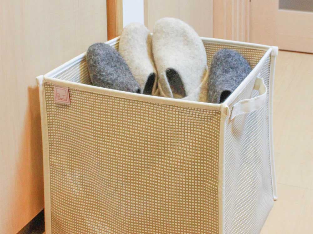 【FUJIEI】ピアットのメッシュ収納バスケット