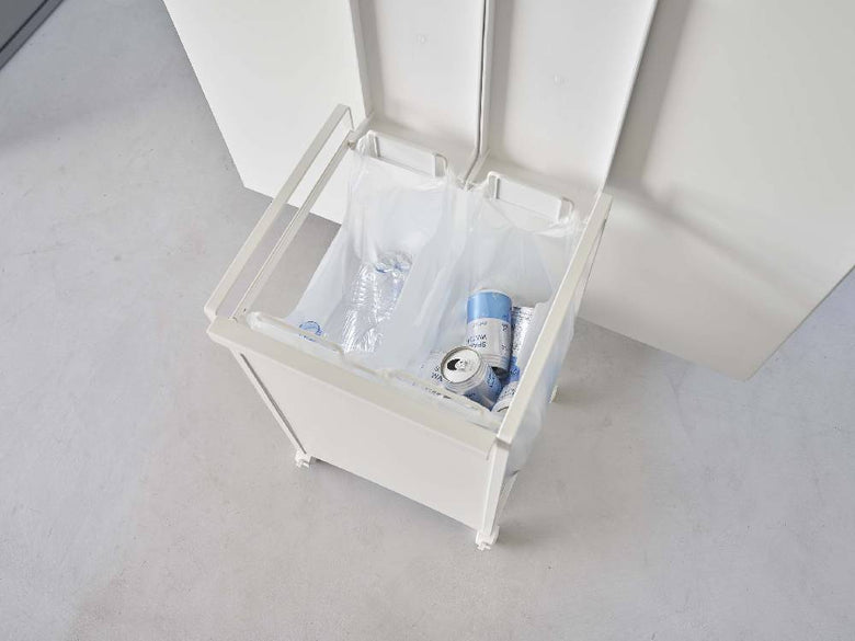 towerタワーの蓋付き目隠しダストワゴン