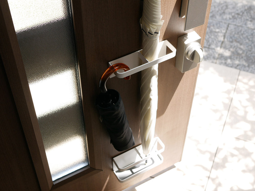 YAMAZAKI ホワイトマグネット傘スタンド