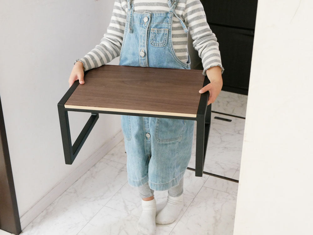 タワー製スチールと木製の踏み台