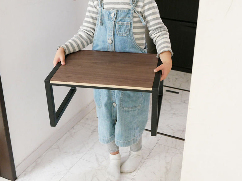 タワー製スチールと木製の踏み台