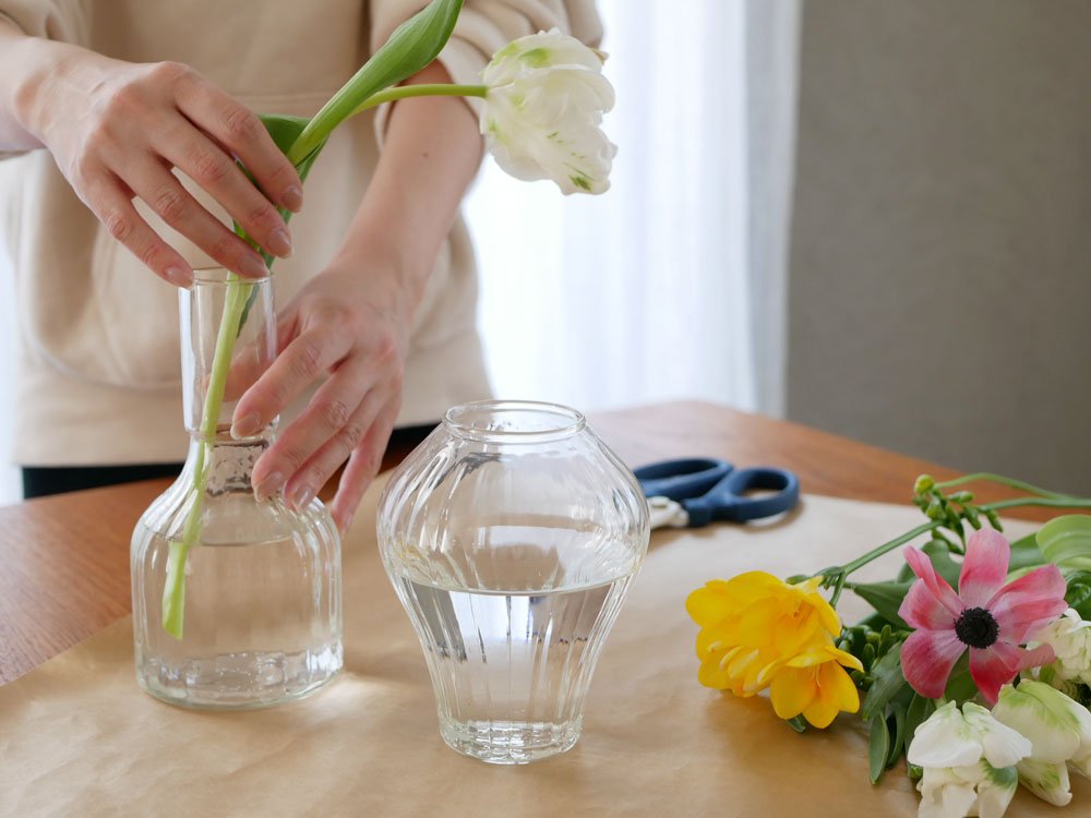 Horn Please MADEのリューズガラスフラワーベース