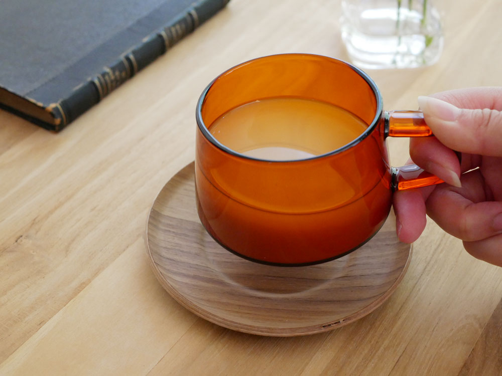 KINTOのセピア耐熱ガラスカップ