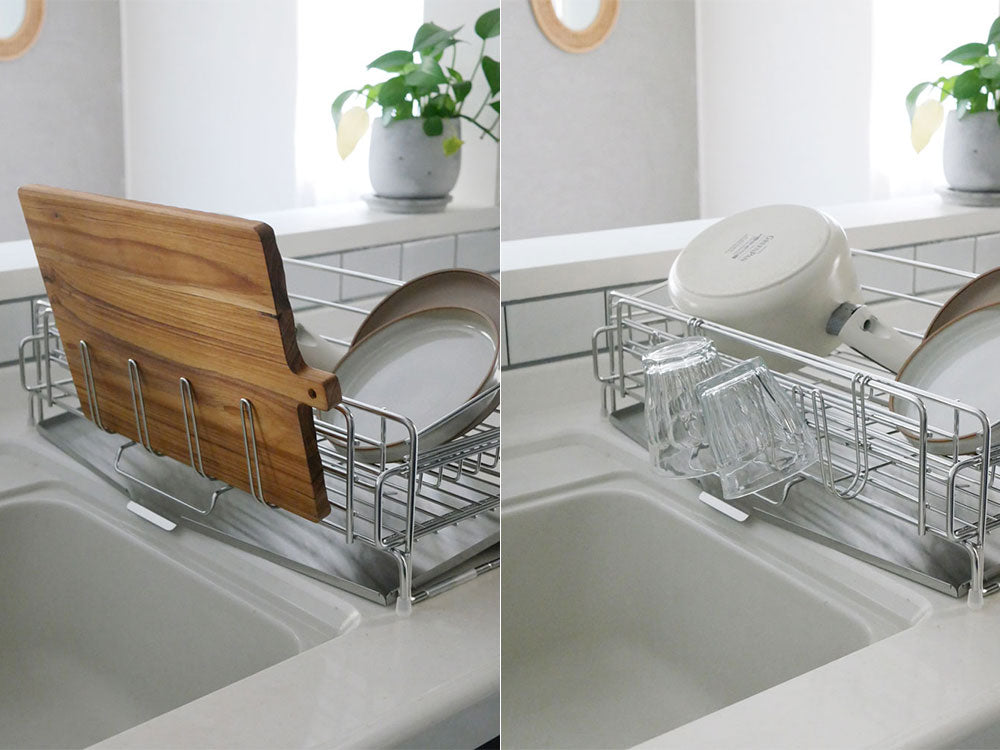 下村企販製18-8ステンレスサポート水切りバスケット