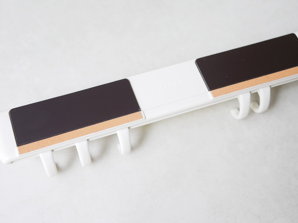 マーナ マグネットフック5連セットのプラスチック製フック