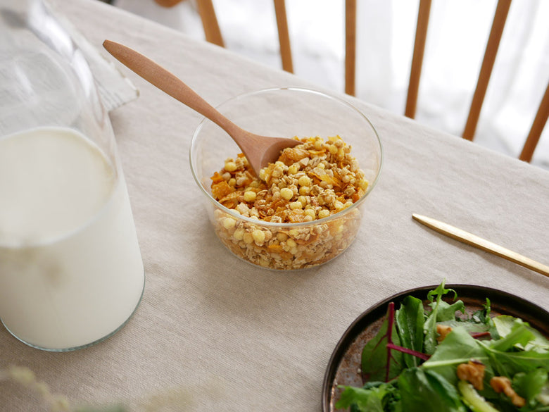 キントーCASTボウルの透明ガラスデザイン