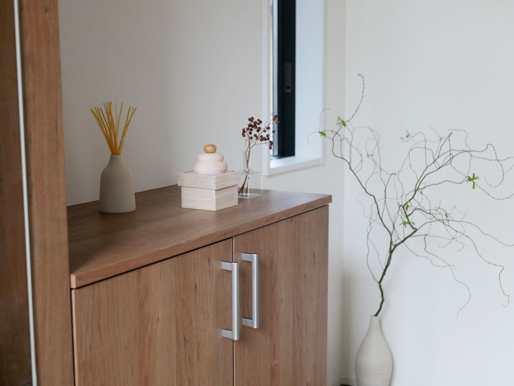 けやき工芸 谷口の台付き小型鏡餅セット