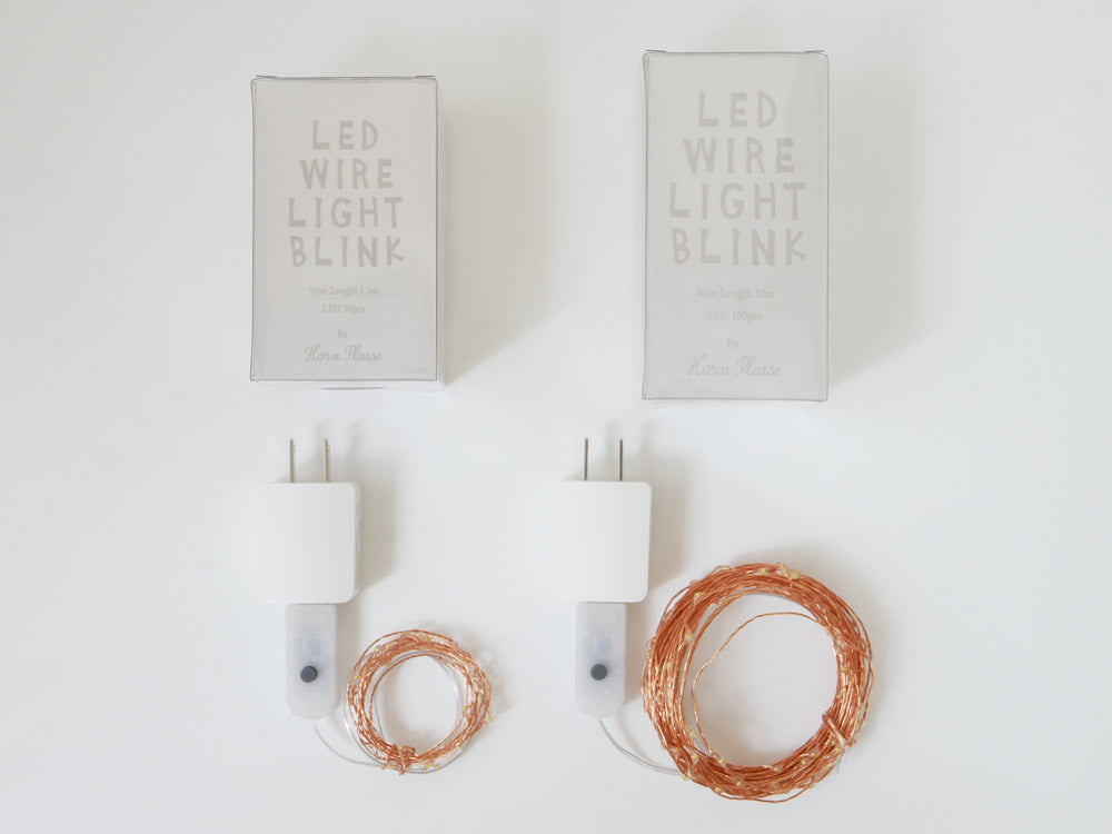 Horn PleaseのLEDワイヤーライトブリンク、1.5メートルのライトが8段階で美しく点滅している様子