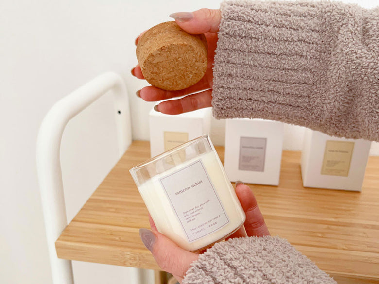 is amuletブランドのソイワックスアロマキャンドル