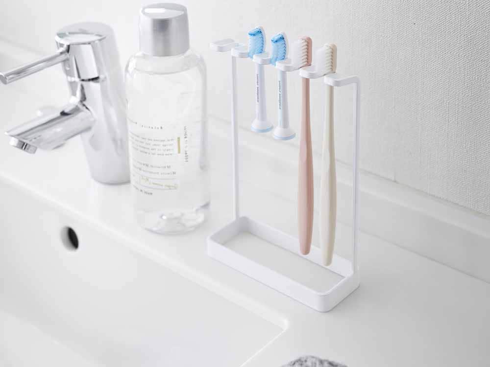 towerのスチール製5連歯ブラシスタンド