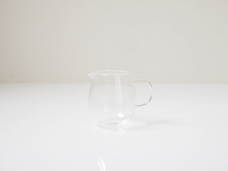 【KINTO/キントー】UNITEAミルクピッチャー、透明ガラス製