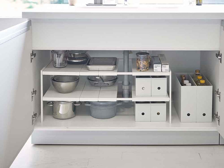 YAMAZAKIタワーの2段伸縮シンクラック 鋼製