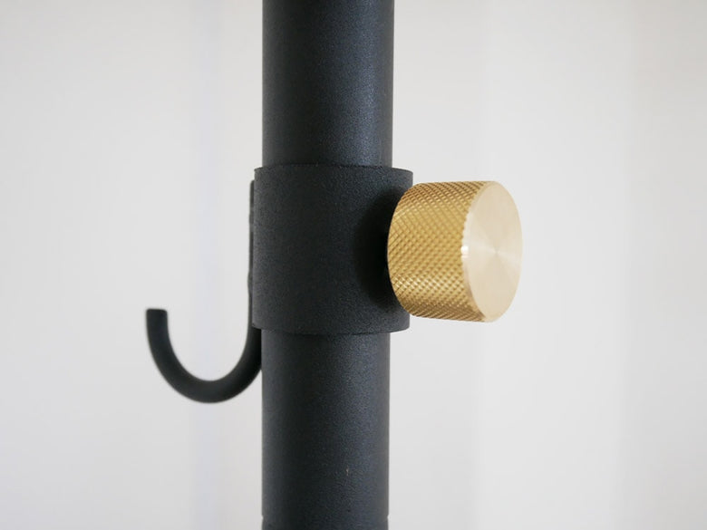 平安伸銅製ドローアライン012縦向き真鍮フック