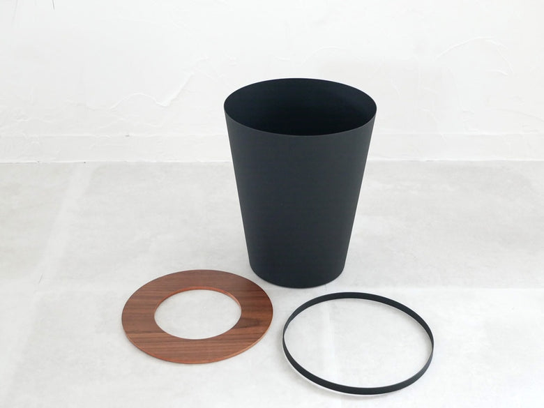 YAMAZAKI/Rinスチール製デザイントラッシュカン