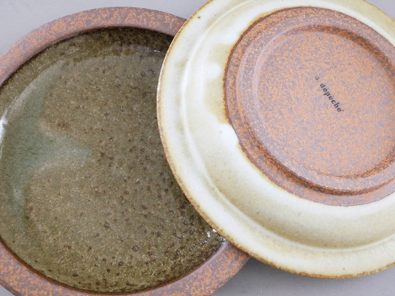 adepecheアデペシュのOTOHA私のプレート、陶器製