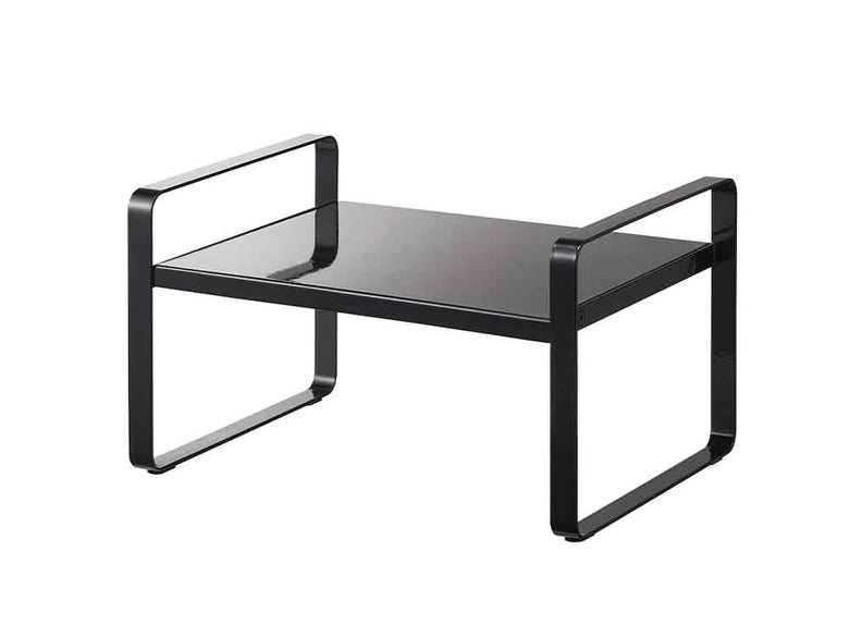 スチール製の2段伸縮収納ラック